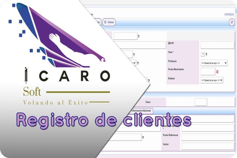 Registro de Clientes en Icarosoft