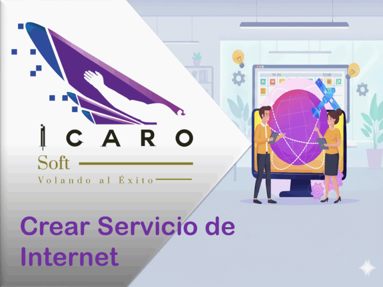 Crear servicio de Internet en ICAROSoft