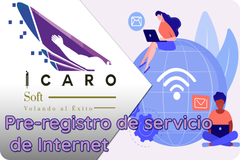 Pre-registro de servicio de Internet en Icarosoft